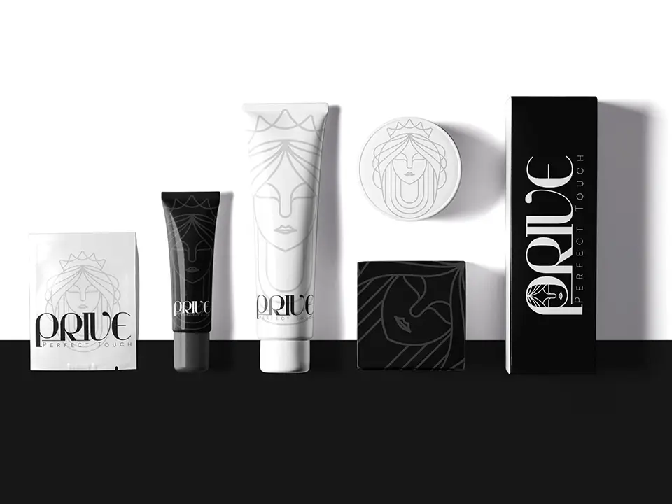 Prive Perfect Touch kozmetik ambalaj tasarımı