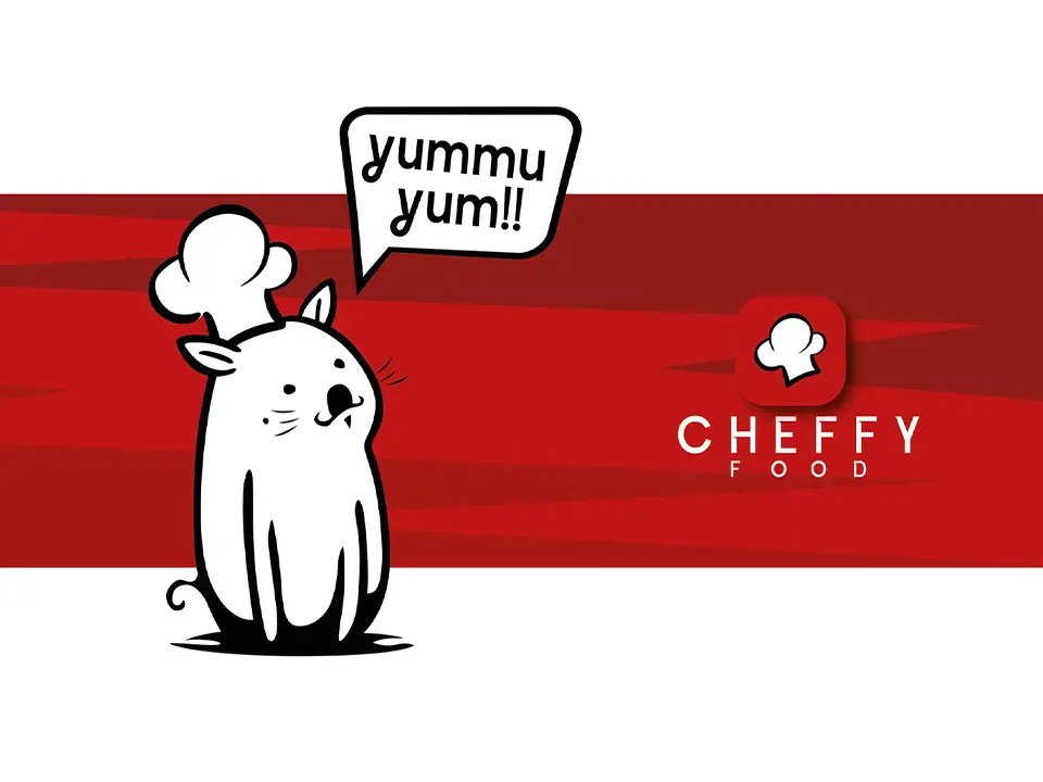 Cheffy Food marka kimliği ve maskot tasarımı